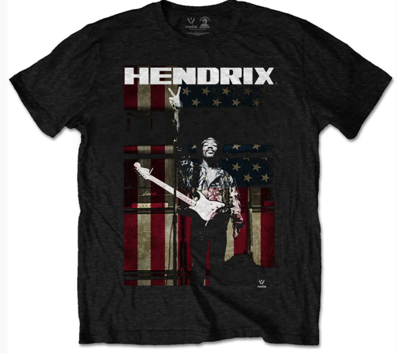 Jimi Hendrix T-shirt til børn | Peace Flag